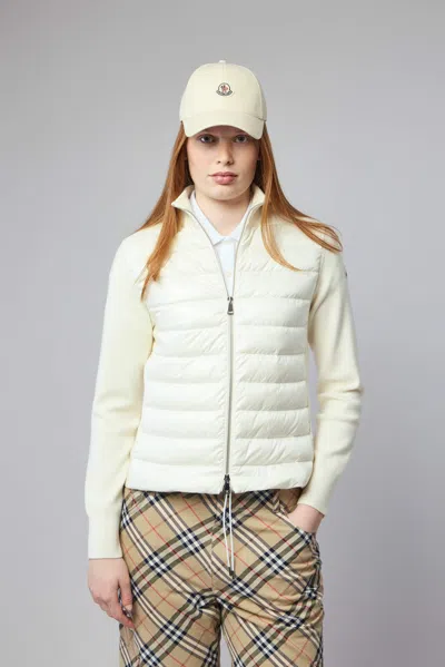 Moncler Cardigan In Nude