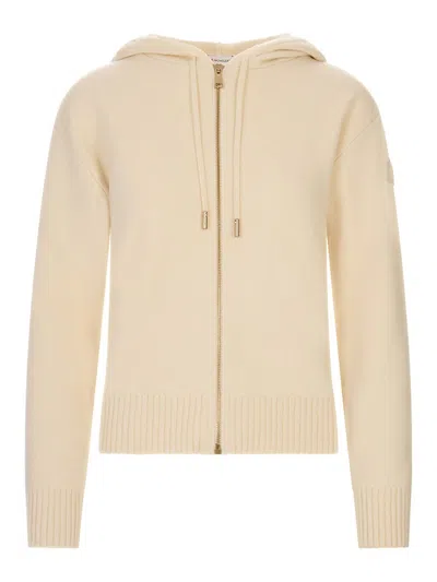 Moncler Cardigan In Nude