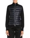 Moncler Cardigan Puffer Jacket In Navy