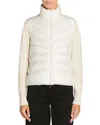 Moncler Cardigan Puffer Jacket In Neutral