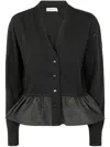 Moncler Cardigan Tricot In Brown