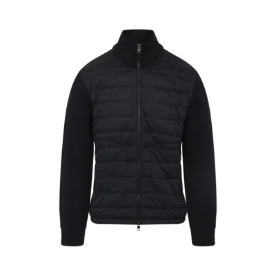 Moncler Cardigan Tricot Jacket Men In Black