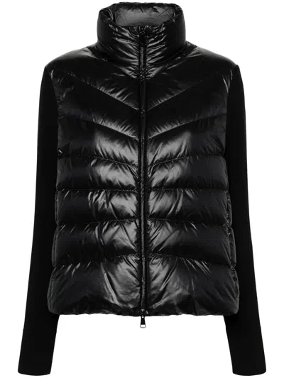 Moncler Cardigan Tricot In Nero
