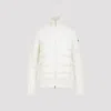 Moncler White Logo Patch Jacket In White