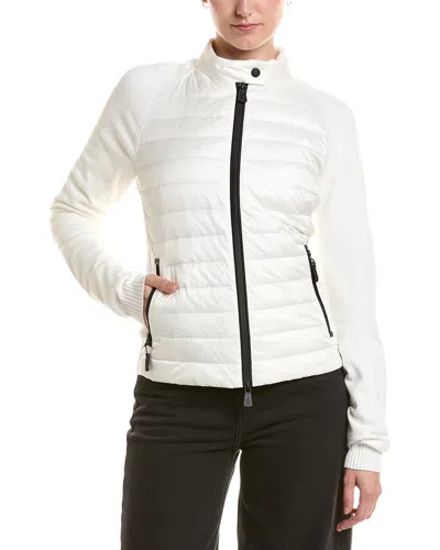 Moncler Grenoble Padded Cardigan In White