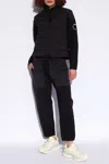 Moncler Cardigan With Down Front In Black