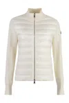 Moncler Long-sleeved Cotton-padded Jacket In Ivory