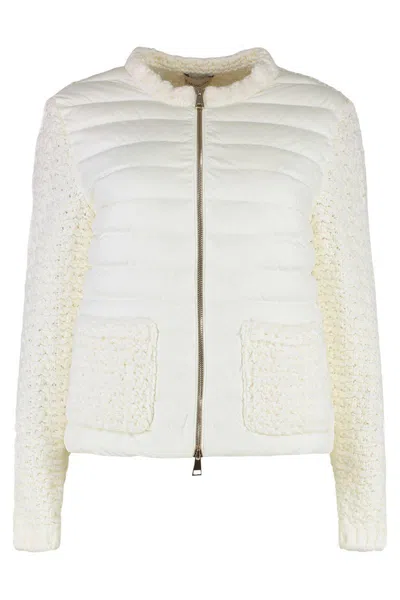 Moncler Cardigan With Padded Front Panel
