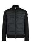 Moncler Long-sleeved Down Jacket In Black