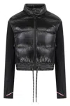 Moncler Logo Patch Padded Jacket In Black