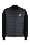 MONCLER MONCLER CARDIGAN WITH PADDED FRONT PANEL