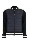 MONCLER CARDIGAN WITH PADDED FRONT PANEL