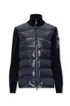 Moncler Navy Virgin Wool Jacket In Blue