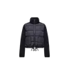 Moncler Cardigan Drawstring Hem Quilted In Blue