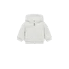 Moncler Cardigan Zippé En Teddy In White