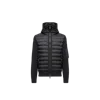 Moncler Mens Black Hybrid Padded Knitted Cardigan Xxl In Black