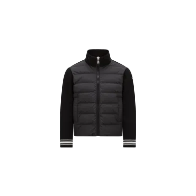 Moncler Kids' Padded Cotton Zip-up Cardigan, Boy, Black, Size: 8y