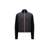 Moncler Cardigan Zippé Matelassé En Coton In Blue