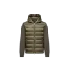 Moncler Mens Olive Hybrid Tricot Hooded Wool Knit Cardigan In Green