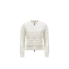 Moncler Padded Wool Zip-up Cardigan In White