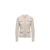 Moncler Cardigan Zippé Matelassé En Laine