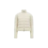 Moncler Padded Wool Zip-up Cardigan White In White