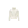 Moncler Padded Wool Zip-up Cardigan White In White
