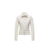 Moncler Quilted Knitted Jacket In Neutral