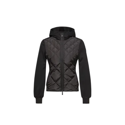 Moncler Cotton Fleece Padded Zip-up Hoodie, Women, Black, Size: Xs