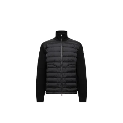 MONCLER MONCLER PADDED ZIP-UP CARDIGAN, MEN, BLACK, SIZE: 3XL