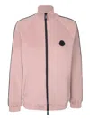 Moncler Pink Technical Fabric Cardigan