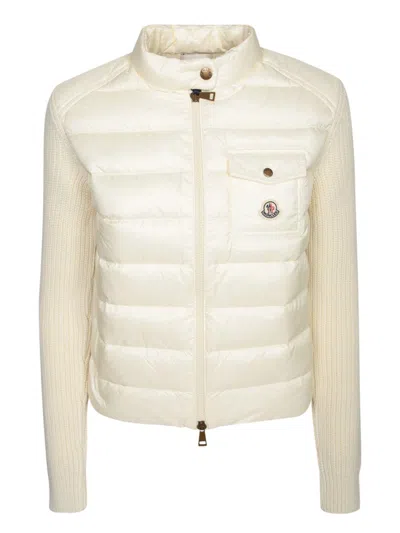 Moncler Cardigans In White
