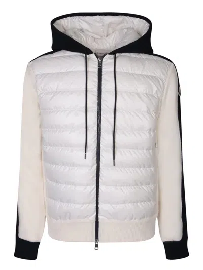 Moncler Cardigan With Logo In White