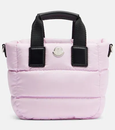 Moncler Cardoc Micro Down Top-handle Bag In Pink