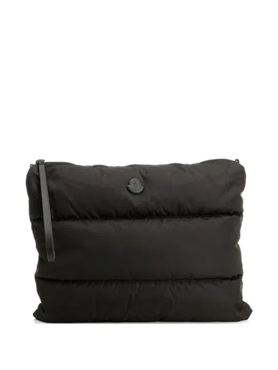 Moncler Cardoc Quilted Laptop Bag In Black