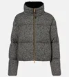 Moncler Zip-up Bomber Jacket In Gray