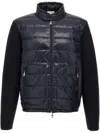 Moncler L And Padded Nylon Full-zip Cardigan In Blue