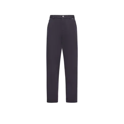 Moncler Pantalon Cargo En Gabardine De Coton Mélangé, Homme, Bleu, Taille: 48 In Blue
