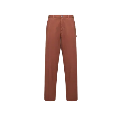 Moncler Pantalon Cargo En Gabardine De Coton Mélangé, Homme, Marron, Taille: 54 In Brown
