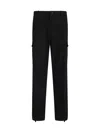 Moncler Gabardine Trousers Featuring Elastic Waistband In Black