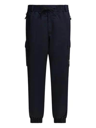 Moncler Utility Trousers With Elastic Features And Pockets In Black