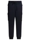 Moncler Utility Trousers With Elastic Features And Pockets In Black