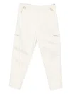 Moncler Cargo-pocket Regular Trousers In White