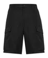 Moncler Cargo Shorts In Black