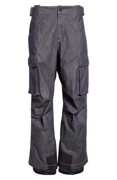 Moncler Cargo Ski Trousers In Blue