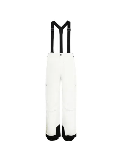 Moncler Wide-leg Padded 3l Gore-tex Ski Salopettes In White
