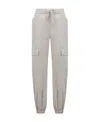 Moncler Cargo Track Pants In Gray