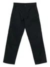 Moncler Logo-patch Trousers In Black