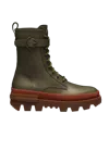 Moncler Carinne Lace-up Boots In Green