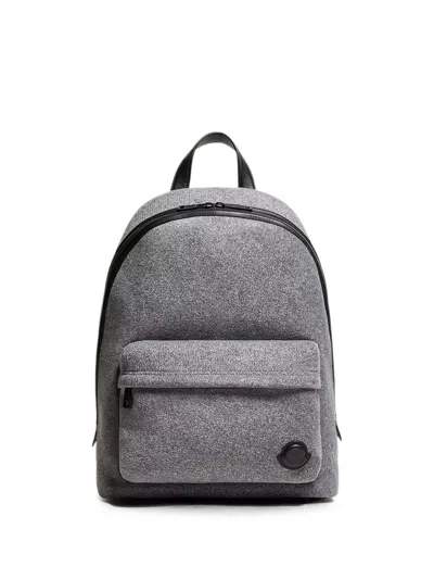Moncler Carlo Backpack In Gray